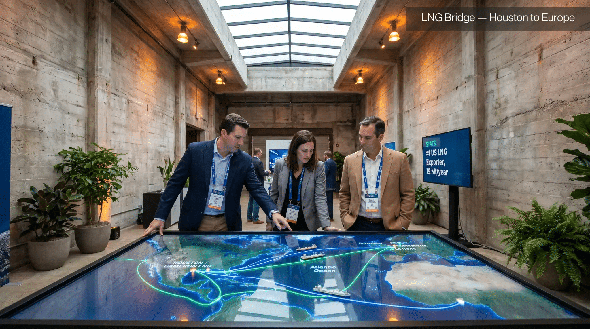 LNG Bridge — Houston to Europe
